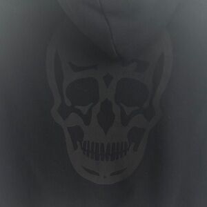 Black Skull Hoodie Sweater